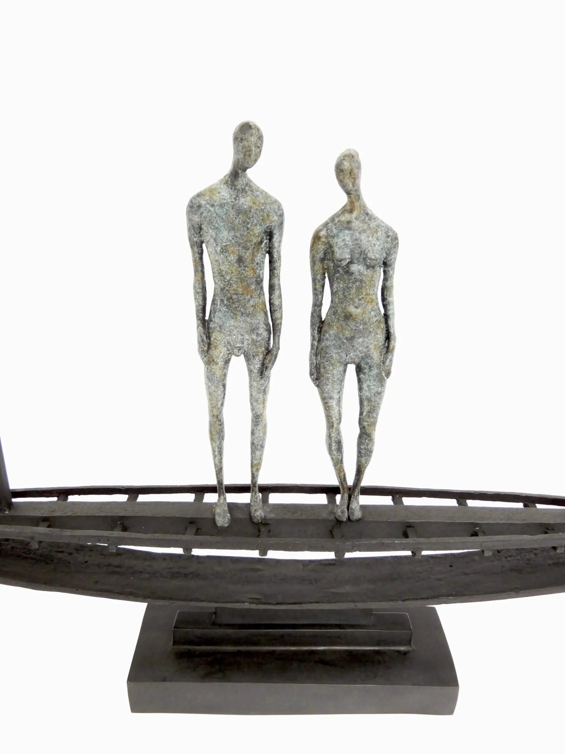 Bronze Figures in Sampan
