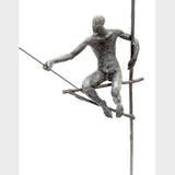 Bronze Fishermen On Tall Stand