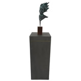 Bronze Head Windy Day Sculpture