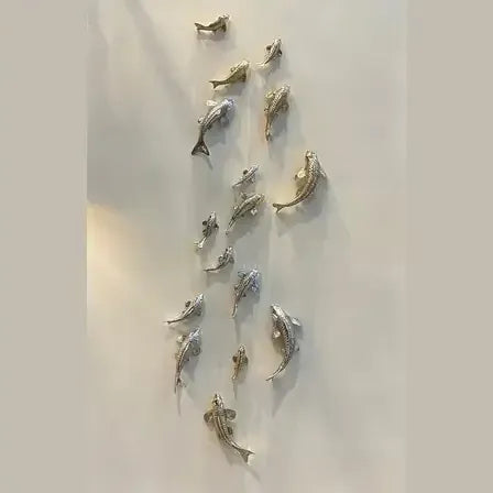 Bronze Koi Fish Wall Sculptures