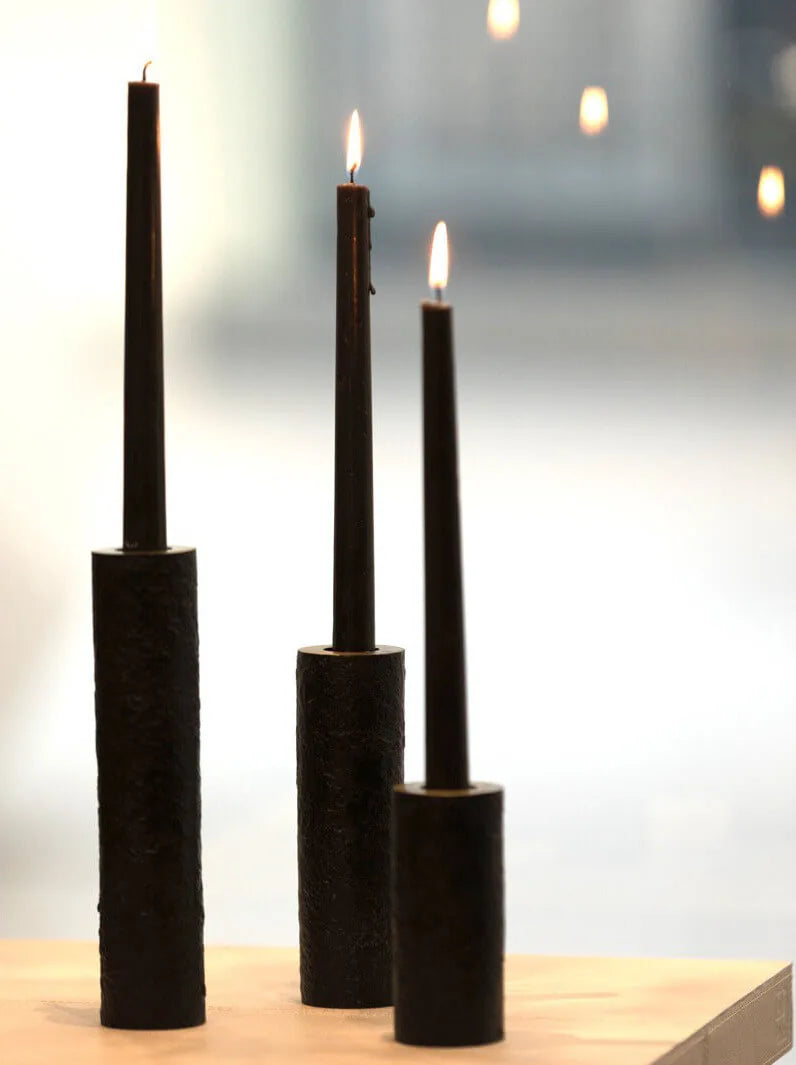 Bronze Nera Candleholders 3pc