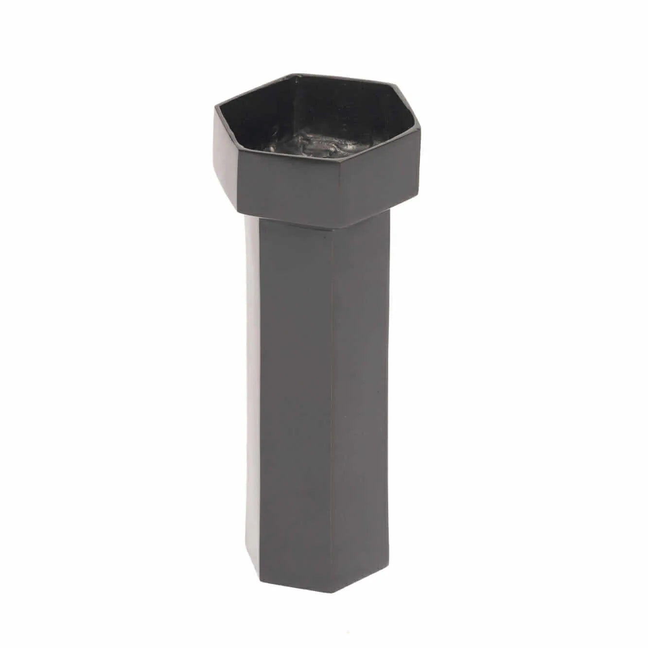 Bronze Nera Hexagon Vase Medium