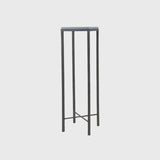 Bronze Pedestal Blu Leather