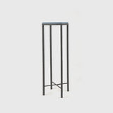 Bronze Pedestal Blu Leather