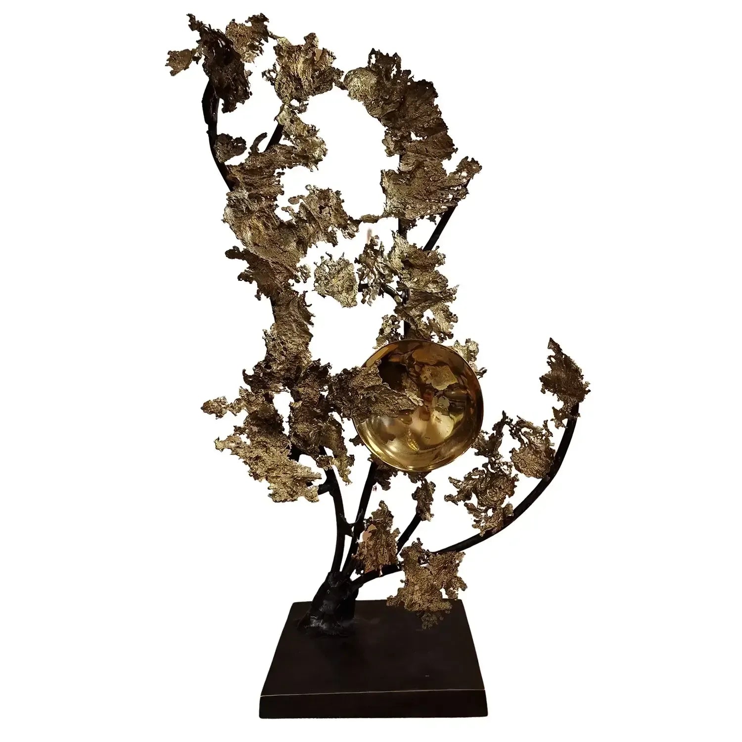 Bronze Sculpture Moon In The Clouds