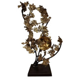Bronze Sculpture Moon In The Clouds