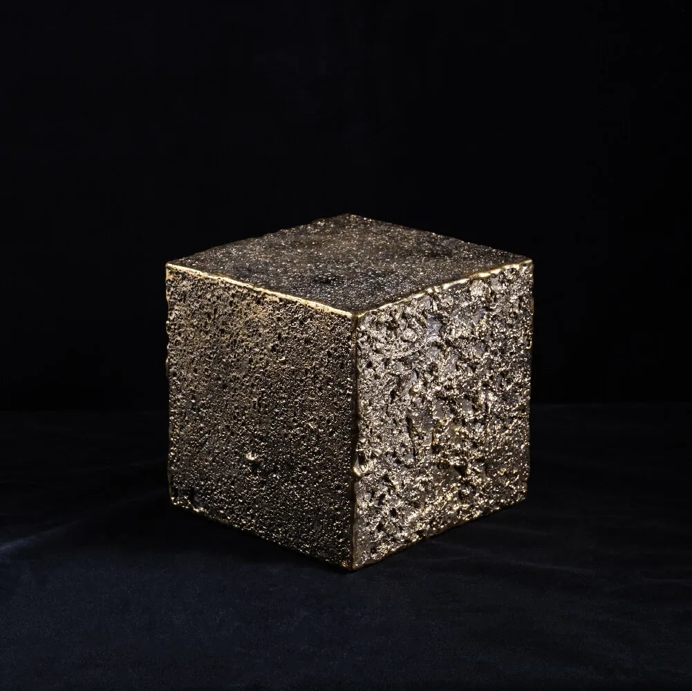 Bronze Sculpture Rain Cube