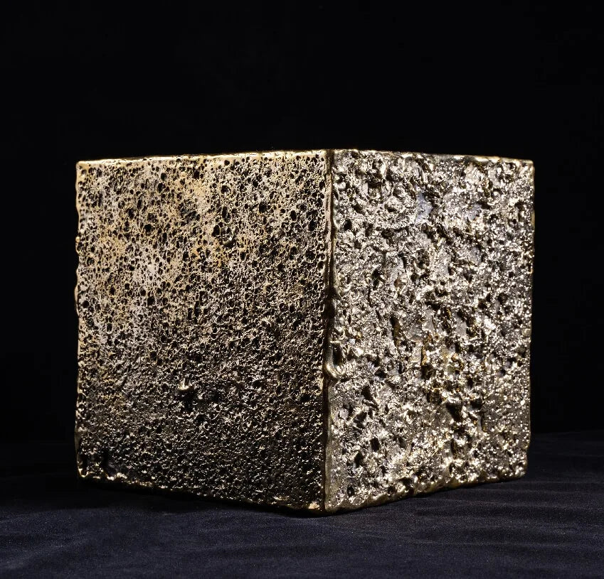 Bronze Sculpture Rain Cube