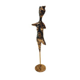 Bronze Sculpture Tall Torso Gold
