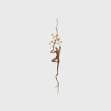 Bronze Wall Figure With Blossom