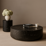 Ciladro Coffee Table - Faux Black Marble - Medium