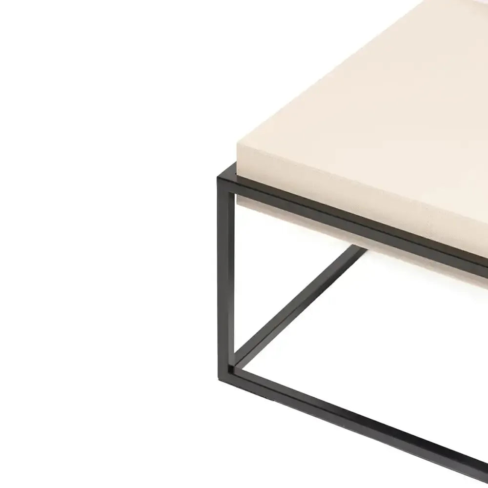 Caged Coffee Table Pumice Leather