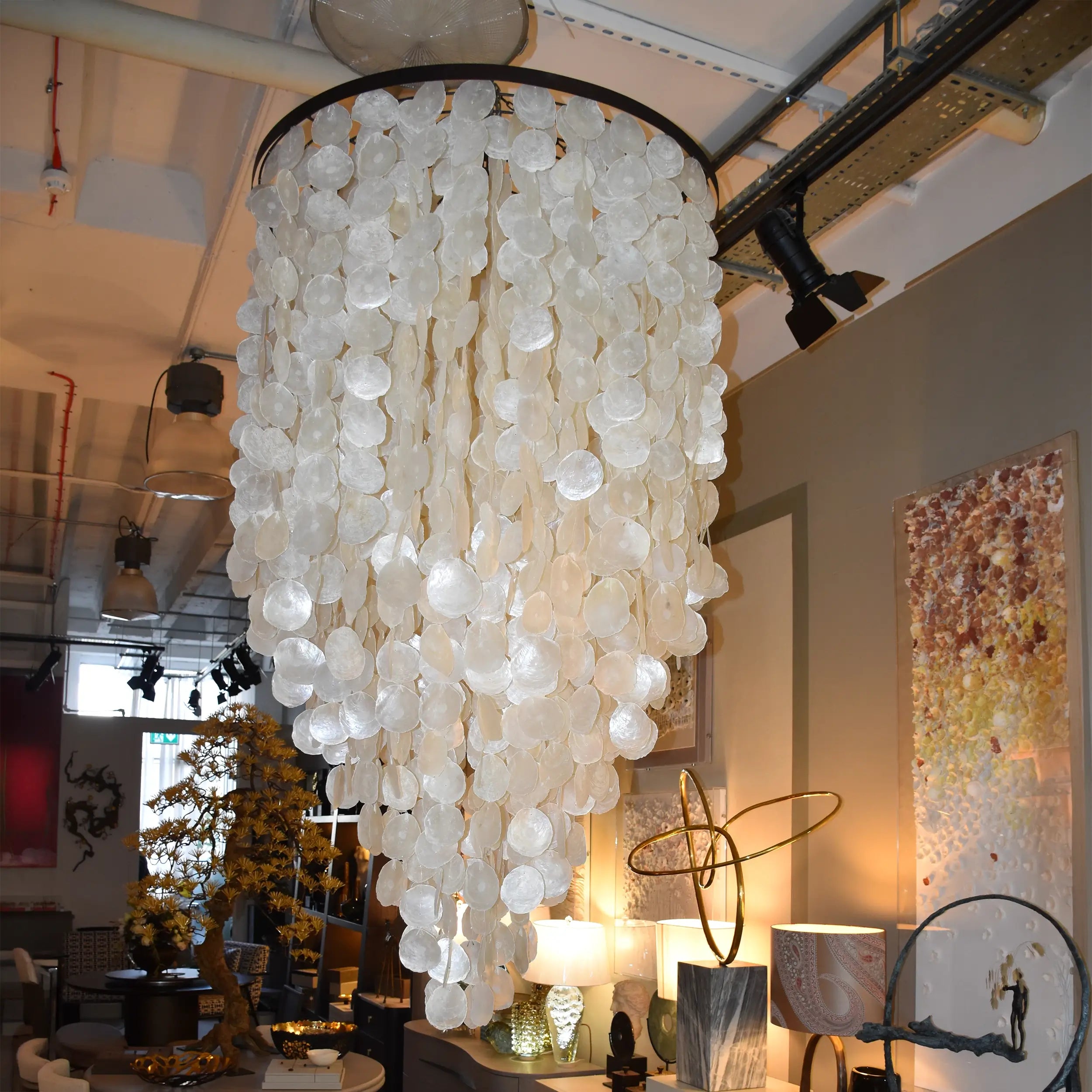 Capiz Chandelier