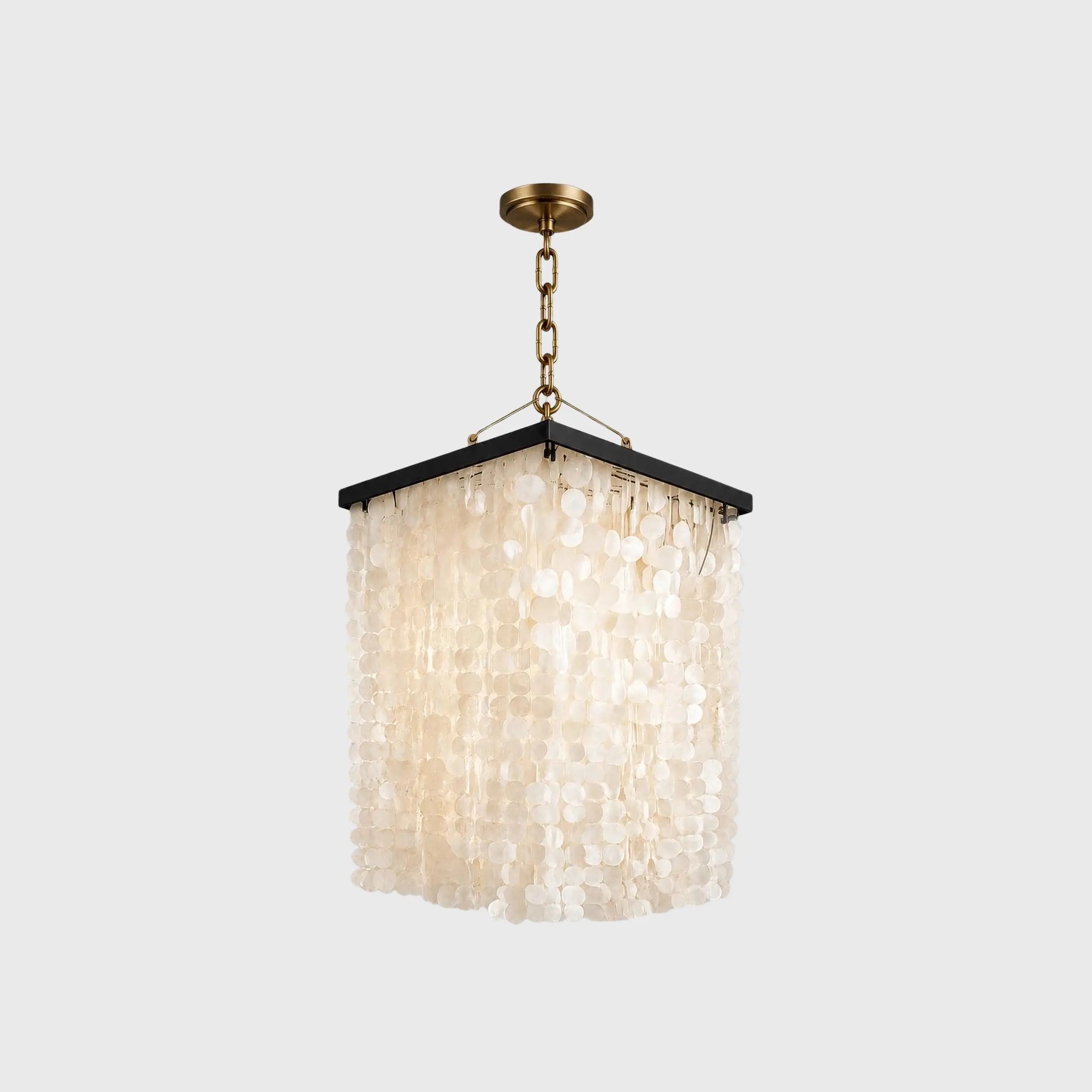 Capiz Square Chandelier