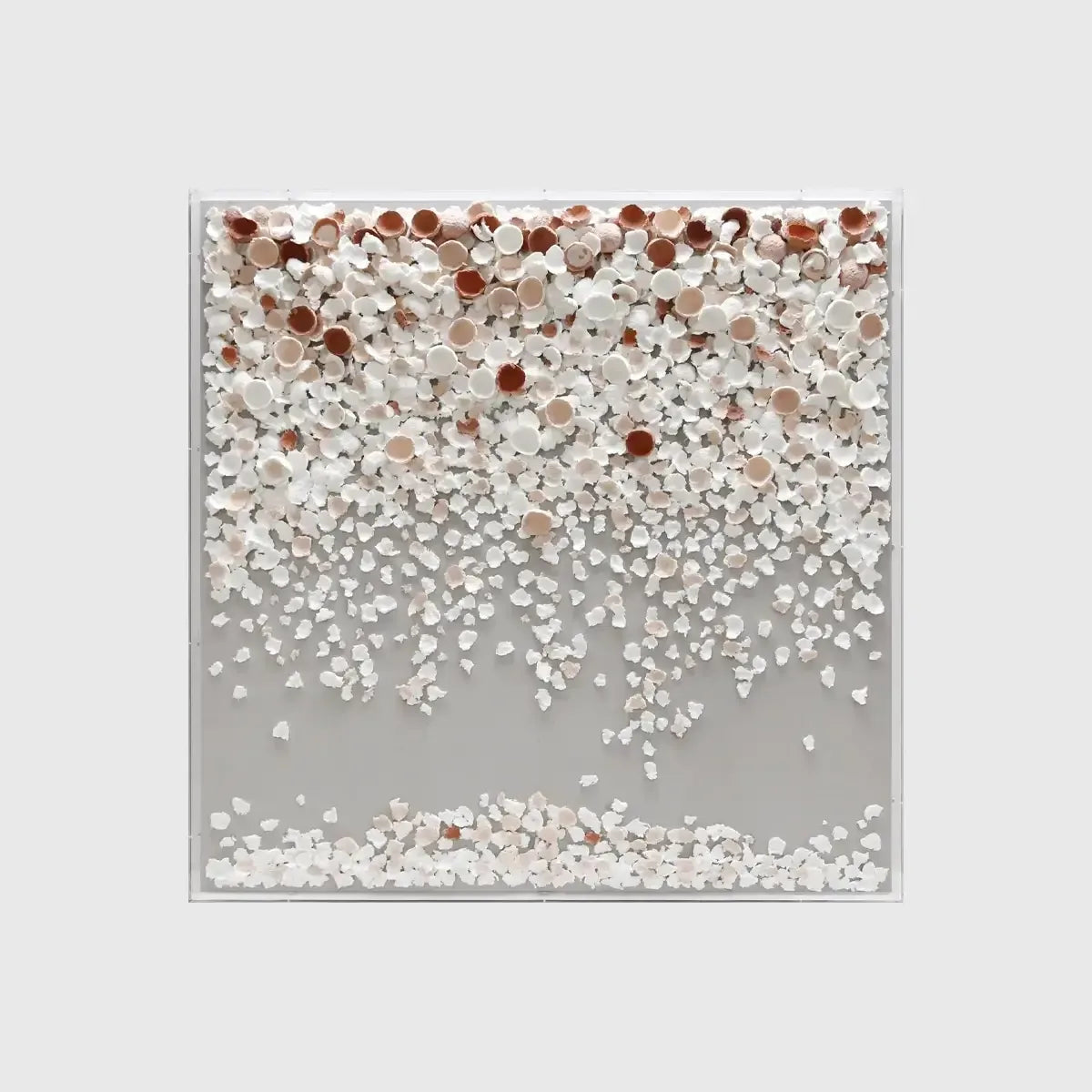Cascade Paper Petals Framed 3D Art