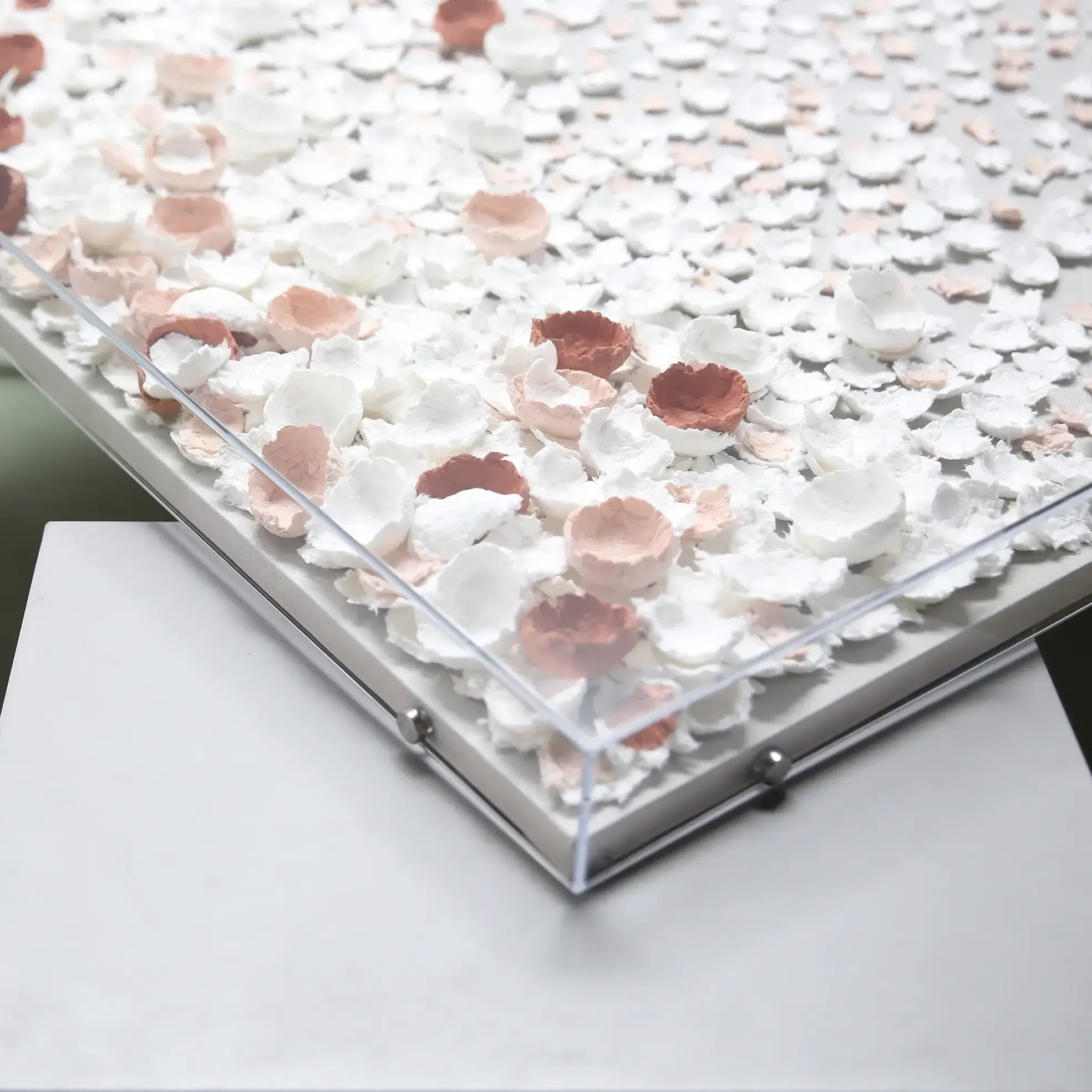 Cascade Paper Petals Framed 3D Art