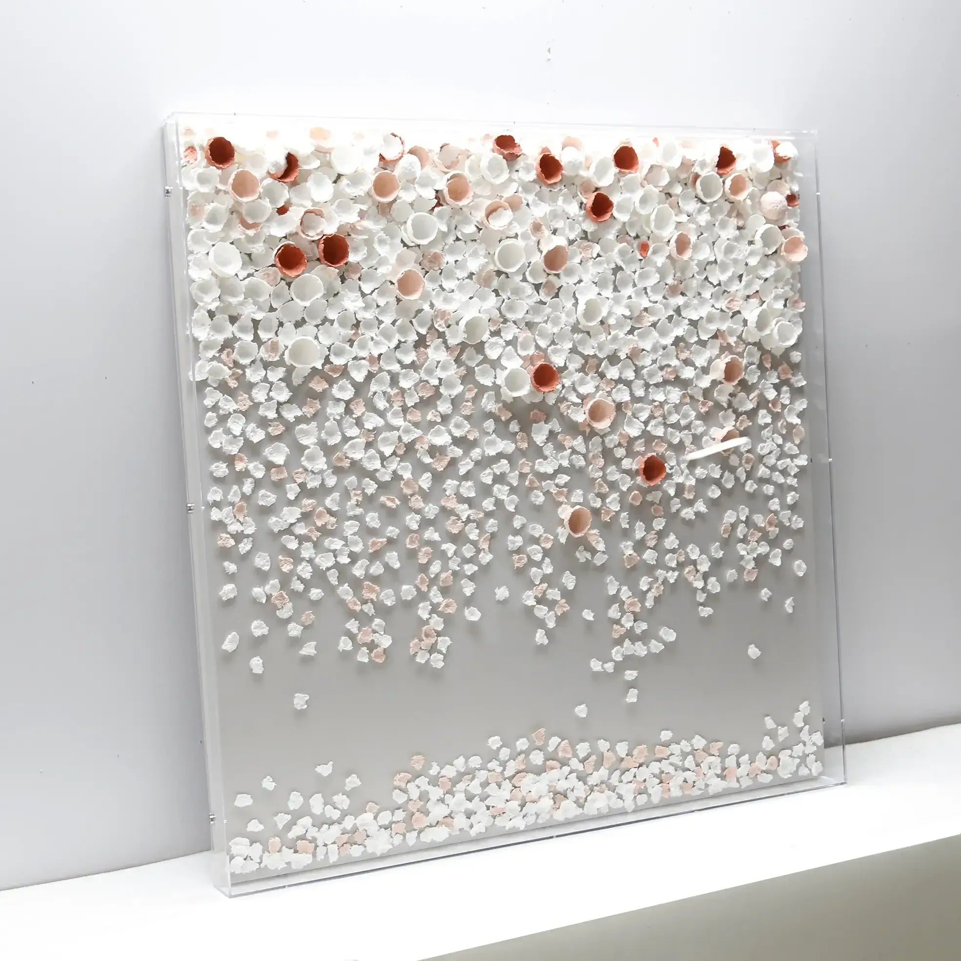 Cascade Paper Petals Framed 3D Art