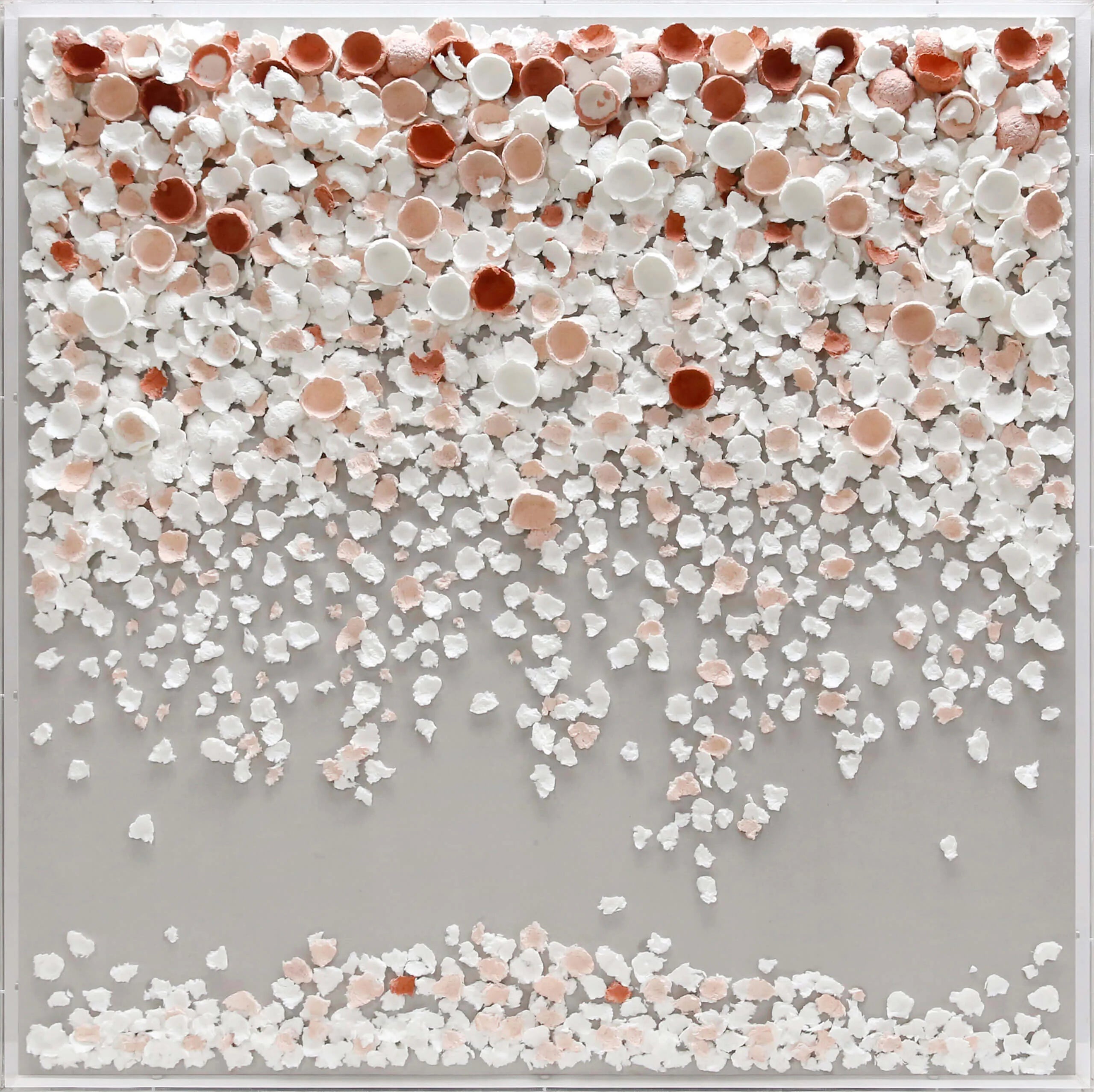 Cascade Paper Petals Framed 3D Art