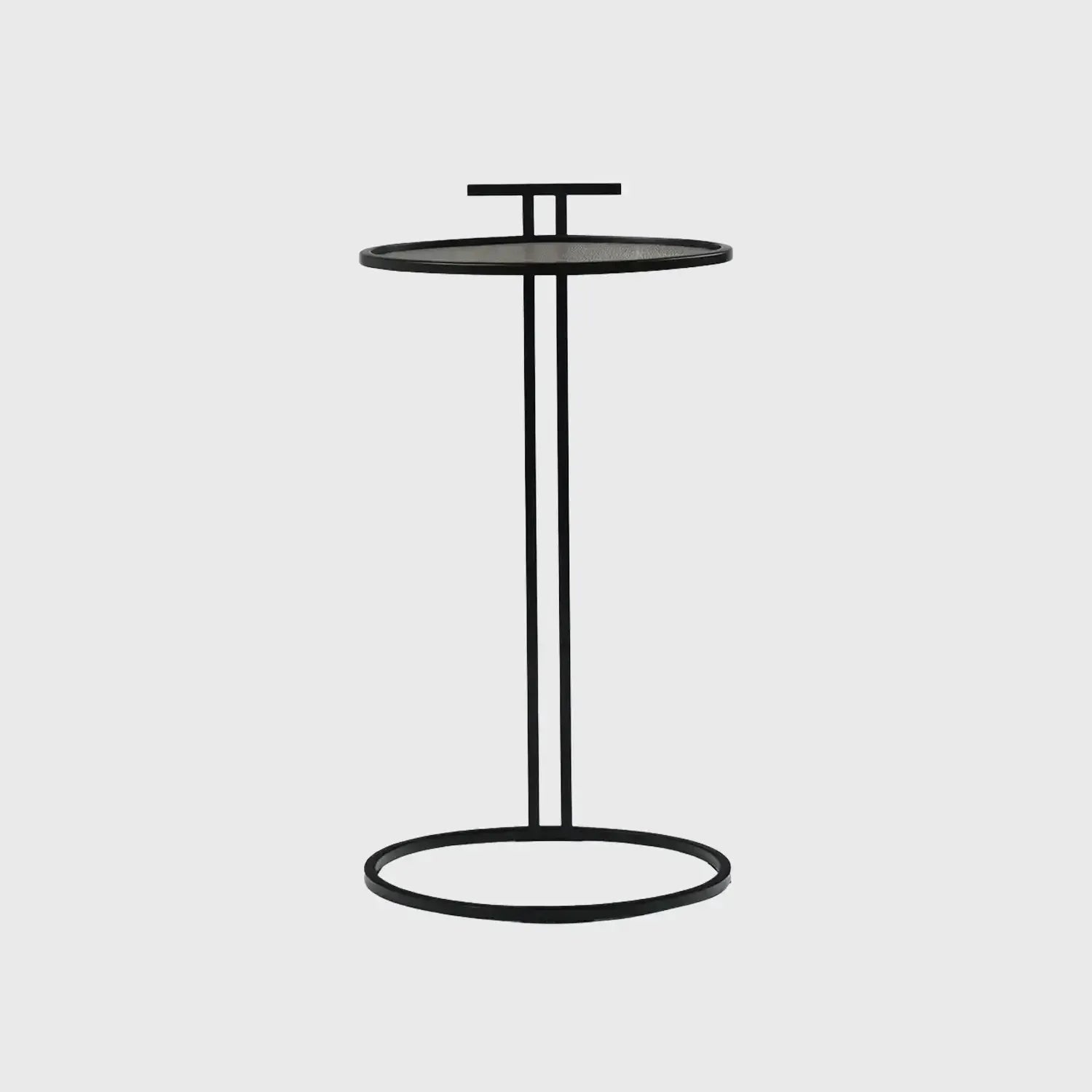 Cocktail Table Oval Grey Shagreen Leather