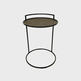 Cocktail Table Round Valen Leather