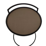 Cocktail Table Round Valen Leather