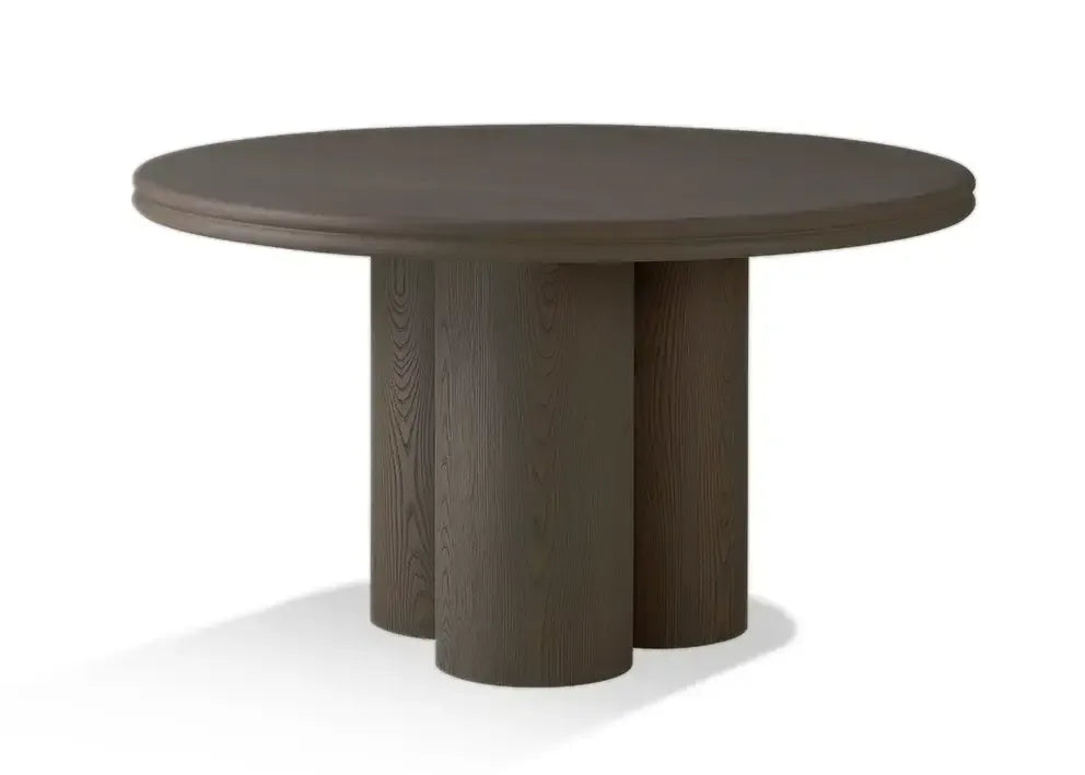 Column Round Dining Table 132cm Macchiato