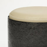 Column Stool Bronze Nera and Leather