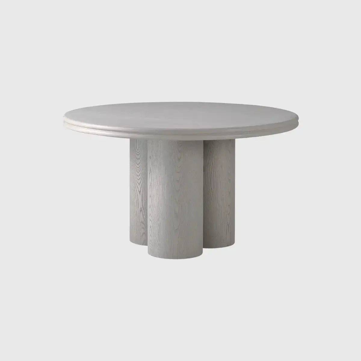 Column round dining table 132cm Latte Ash