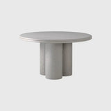 Column round dining table 132cm Latte Ash