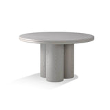 Column round dining table 132cm Latte Ash