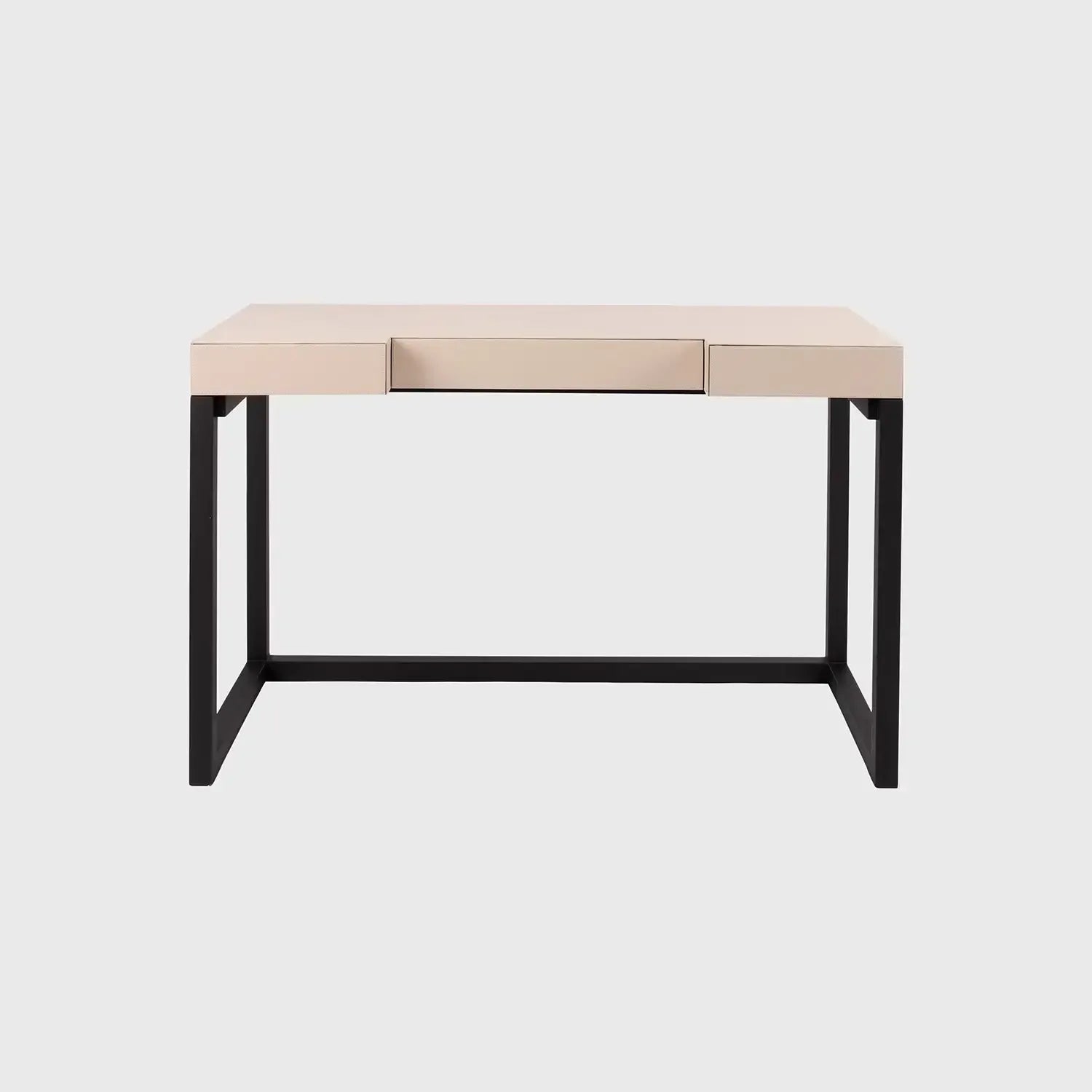 Compact Desk and Chair Pumice Leather