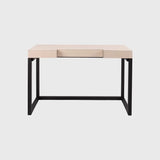 Compact Desk and Chair Pumice Leather