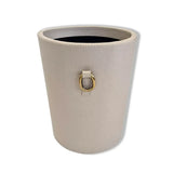 Cone Waste Bin Pumice Leather
