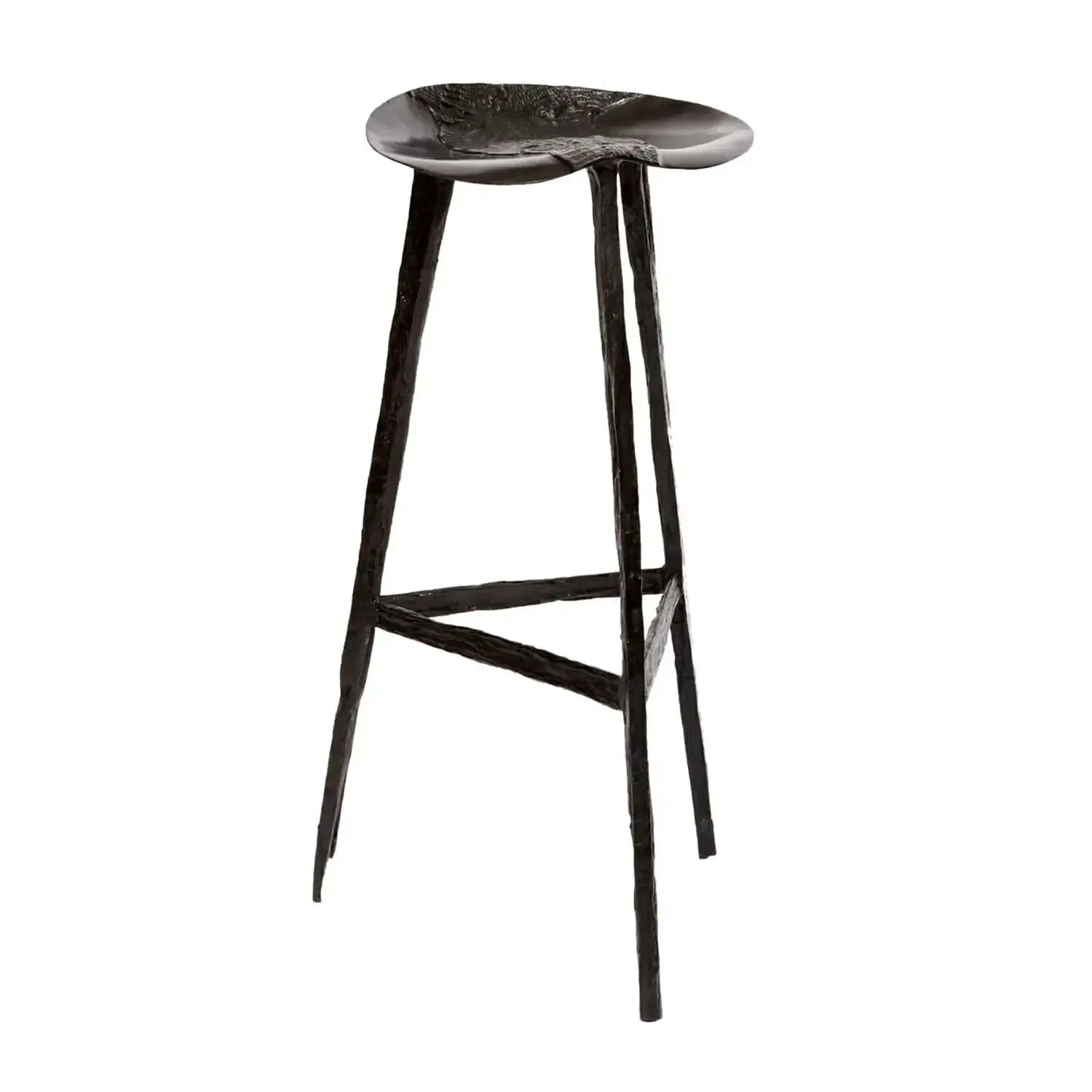 Croc Bar Stool Bronze Nera
