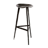 Croc Bar Stool Bronze Nera