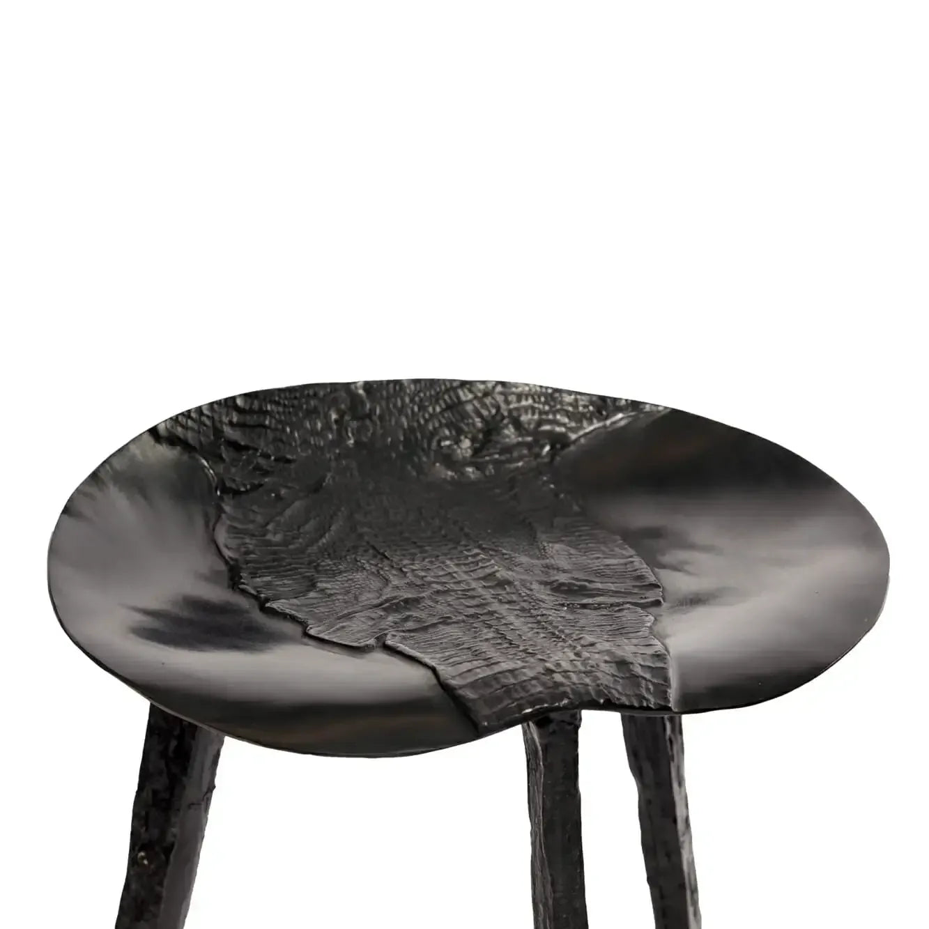 Croc Bar Stool Bronze Nera
