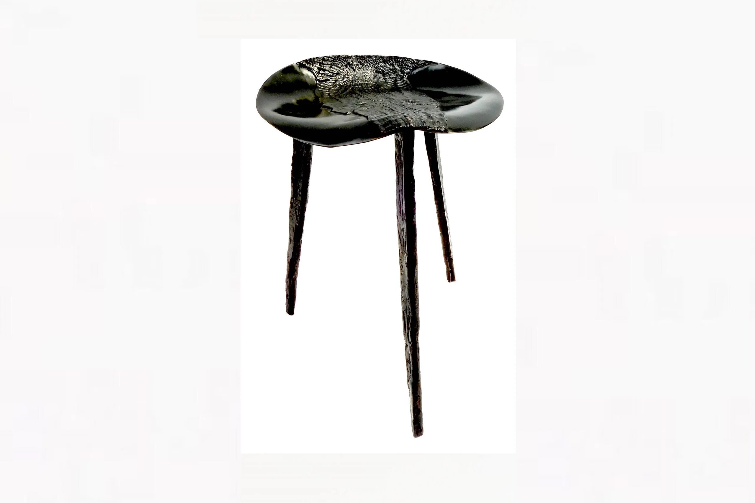 Croc Stool Bronze Nera