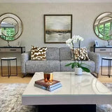 Cube Coffee Table Pumice Leather