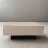 Cube Coffee Table Pumice Leather