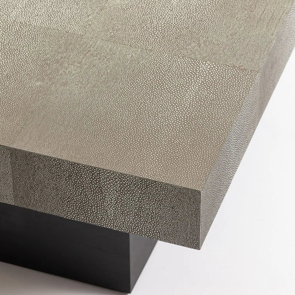 Cube Coffee Table Shagreen Leather