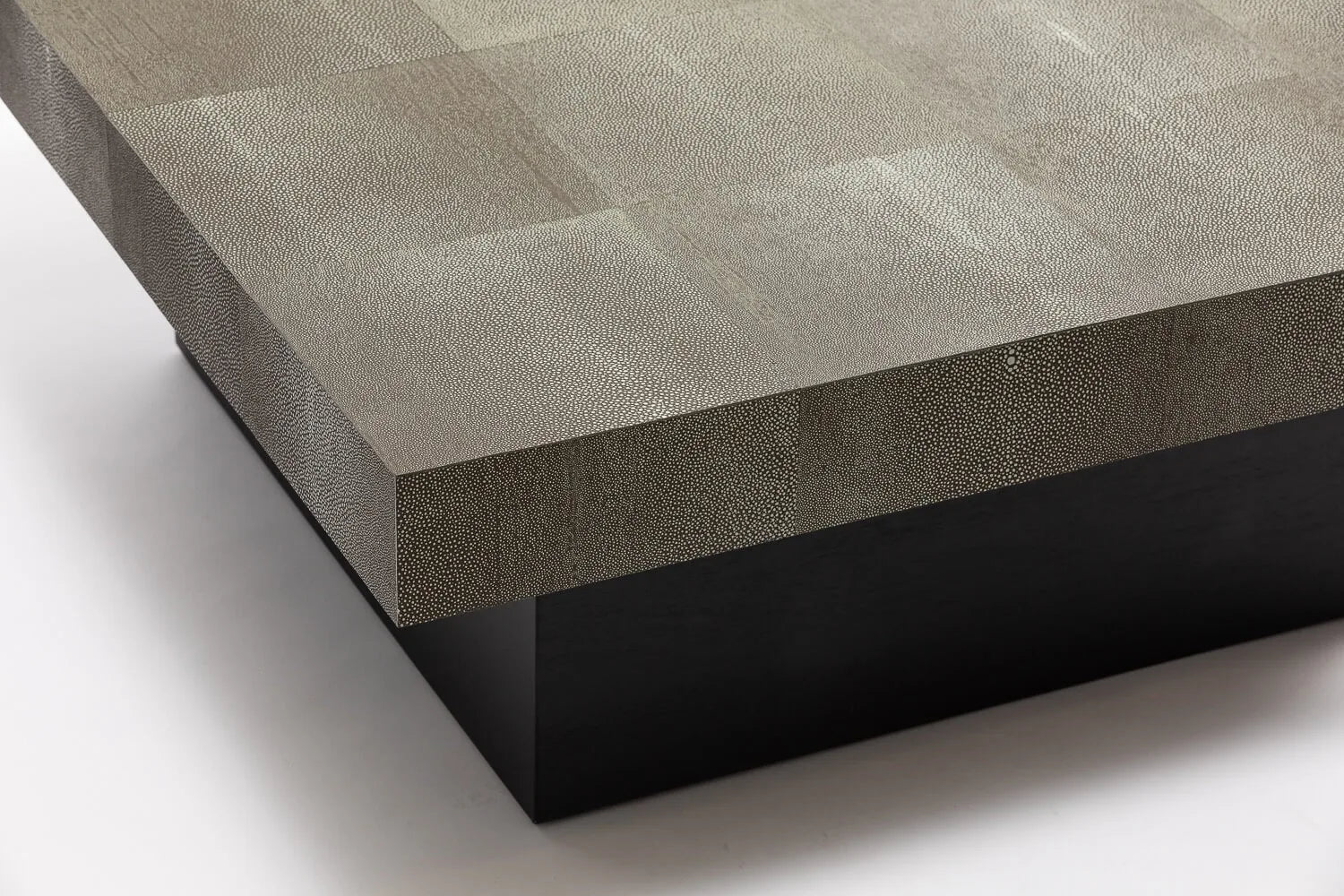 Cube Coffee Table Shagreen Leather