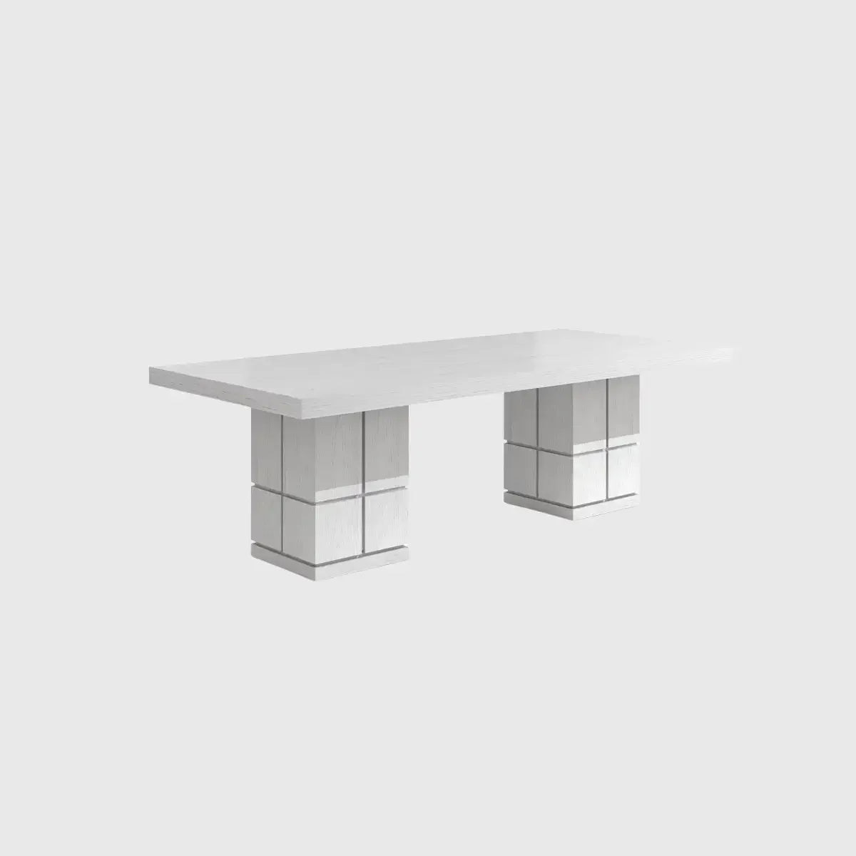 Cubist Dining Table 240cm White Oak