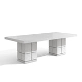 Cubist Dining Table 240cm White Oak