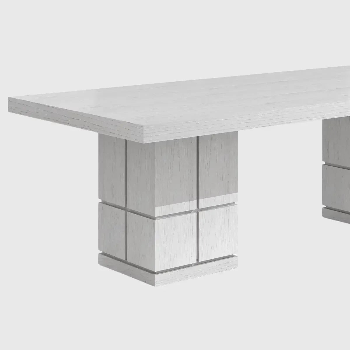 Cubist Dining Table 240cm White Oak