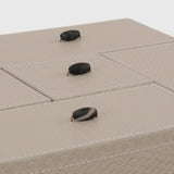 Desk Set Woven Pumice Leather