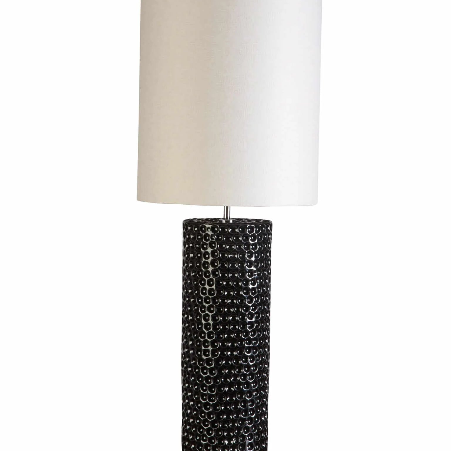 Dimple Ceramic Lamp Carbon