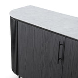 Lantine Marble Buffet - Black Oak