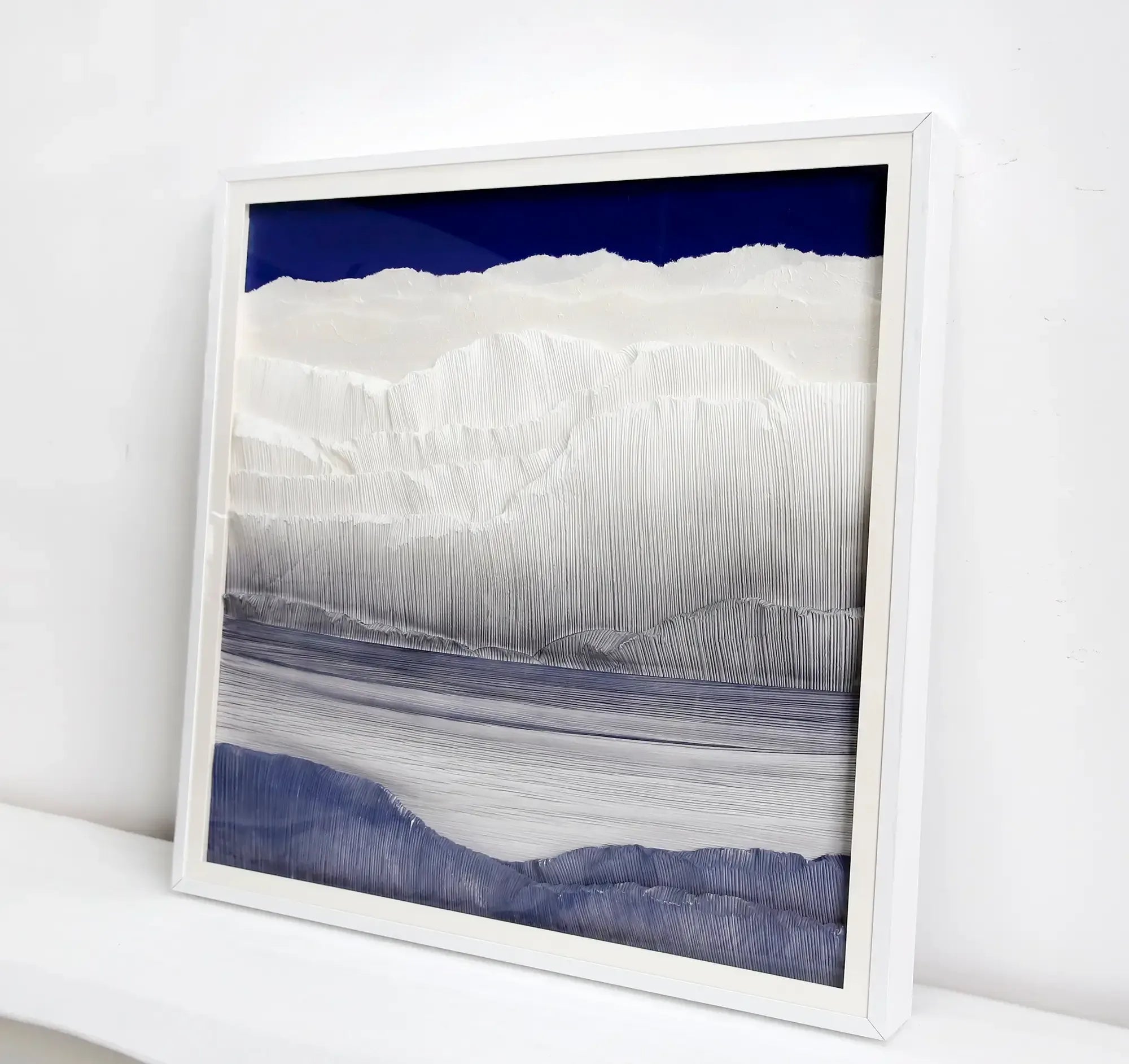 Echoes of the Sky Handmade Dimensional Paper Wall Art