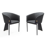 Felipo Dining Chair - (Set of 2) - Mustang Black