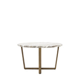 Ponte Round Coffee Table Faux Marble Top